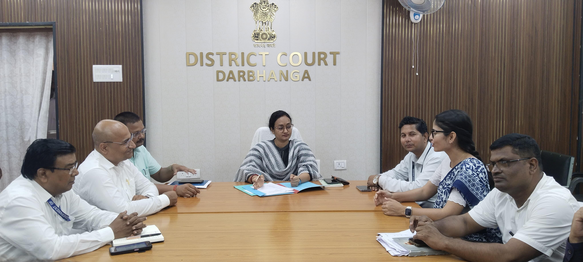 DLSA Darbhanga Reviews Preparations for Upcoming National Lok Adalat; Focuses on Gram Kachhari Disputes